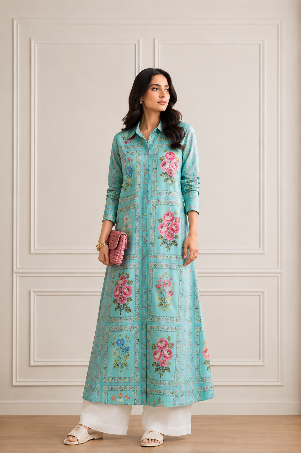 Printed Lawn Two-Piece Dress