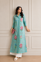 Printed Lawn Two-Piece Dress