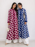 Blue & Berry Polka Lawn Co-Ord Set