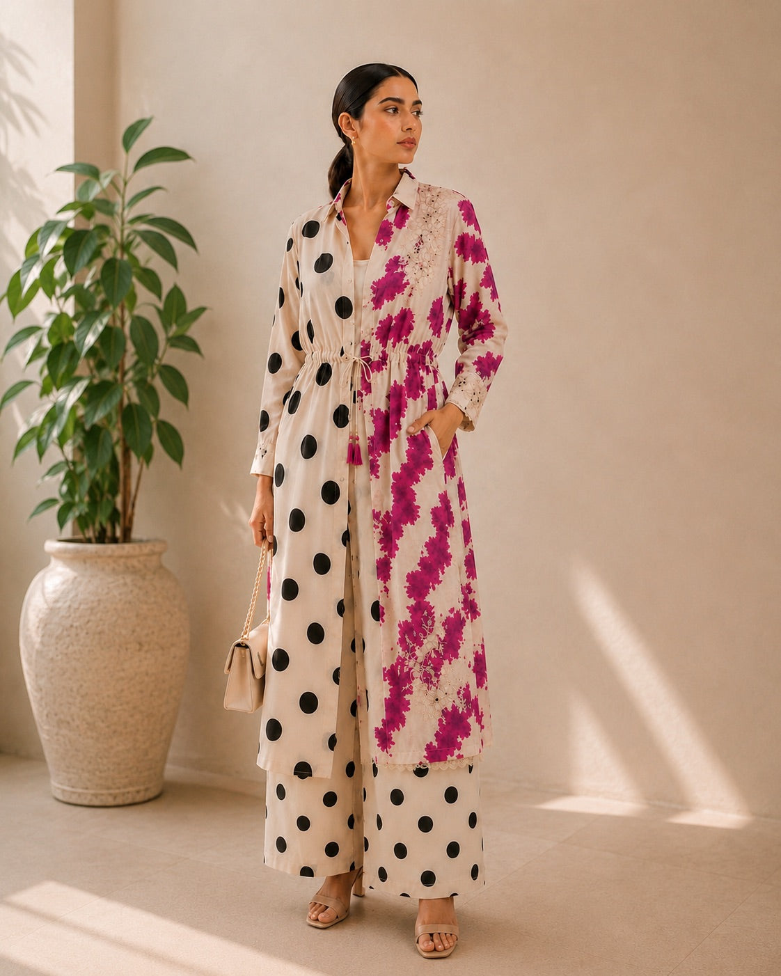 Fuchsia Fusion – Premium Lawn 2 Piece