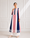Blush and Blue Embroided