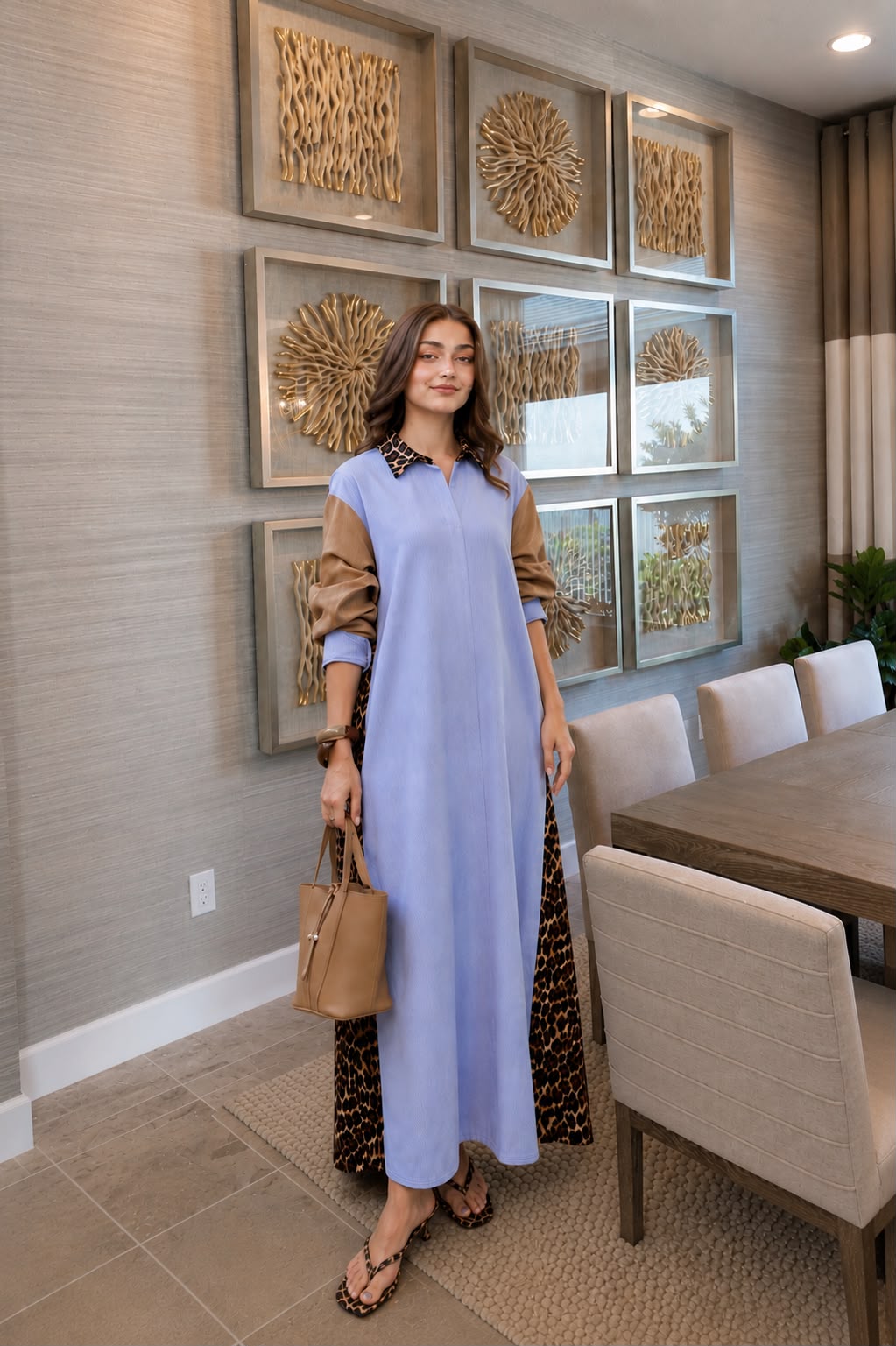 One-Piece Long Turkish Linen Kurta