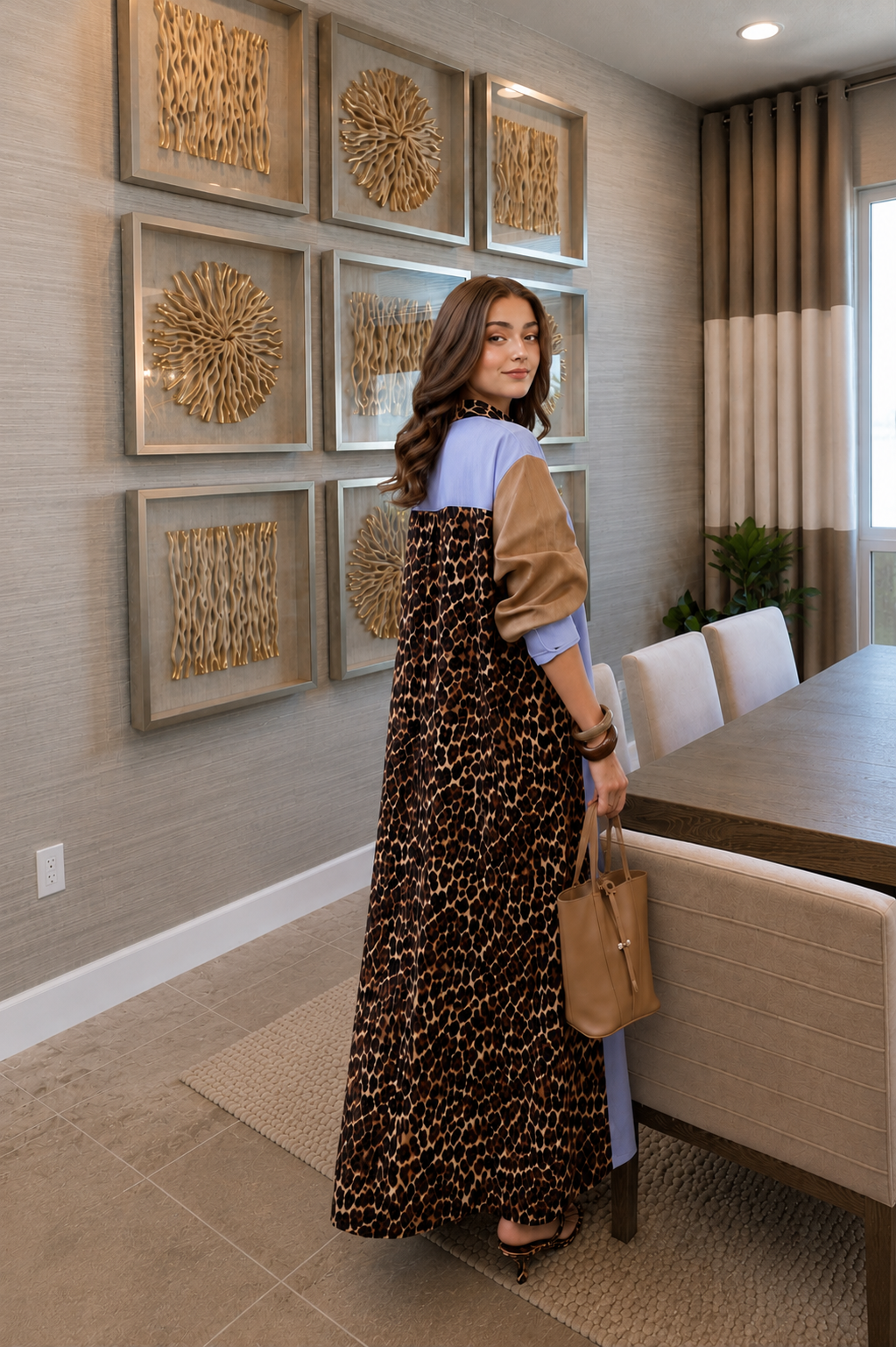 One-Piece Long Turkish Linen Kurta
