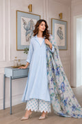 Powder Blue Lawn 3-Piece Suit