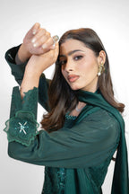 3PC Dress with Embroidery