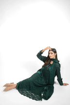 3PC Dress with Embroidery