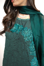 3PC Dress with Embroidery