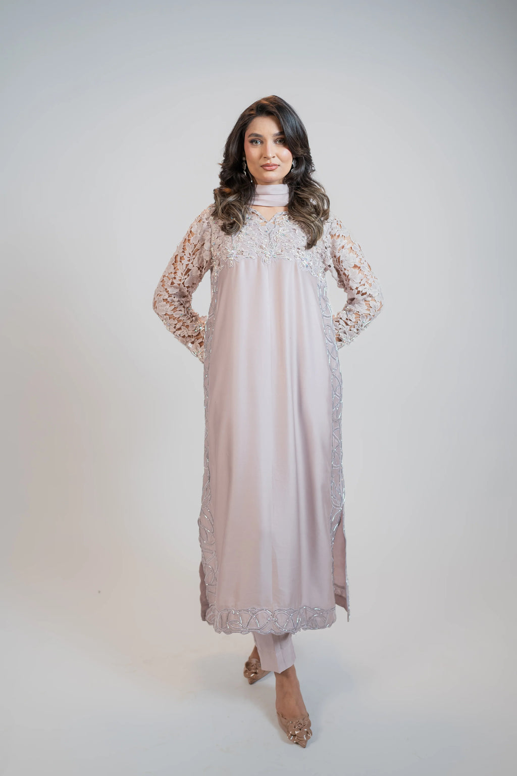Pure Tussel Silk 3PC Dress Regular price