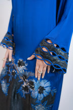 Blue & Black Silk 2 Piece Dress Regular price