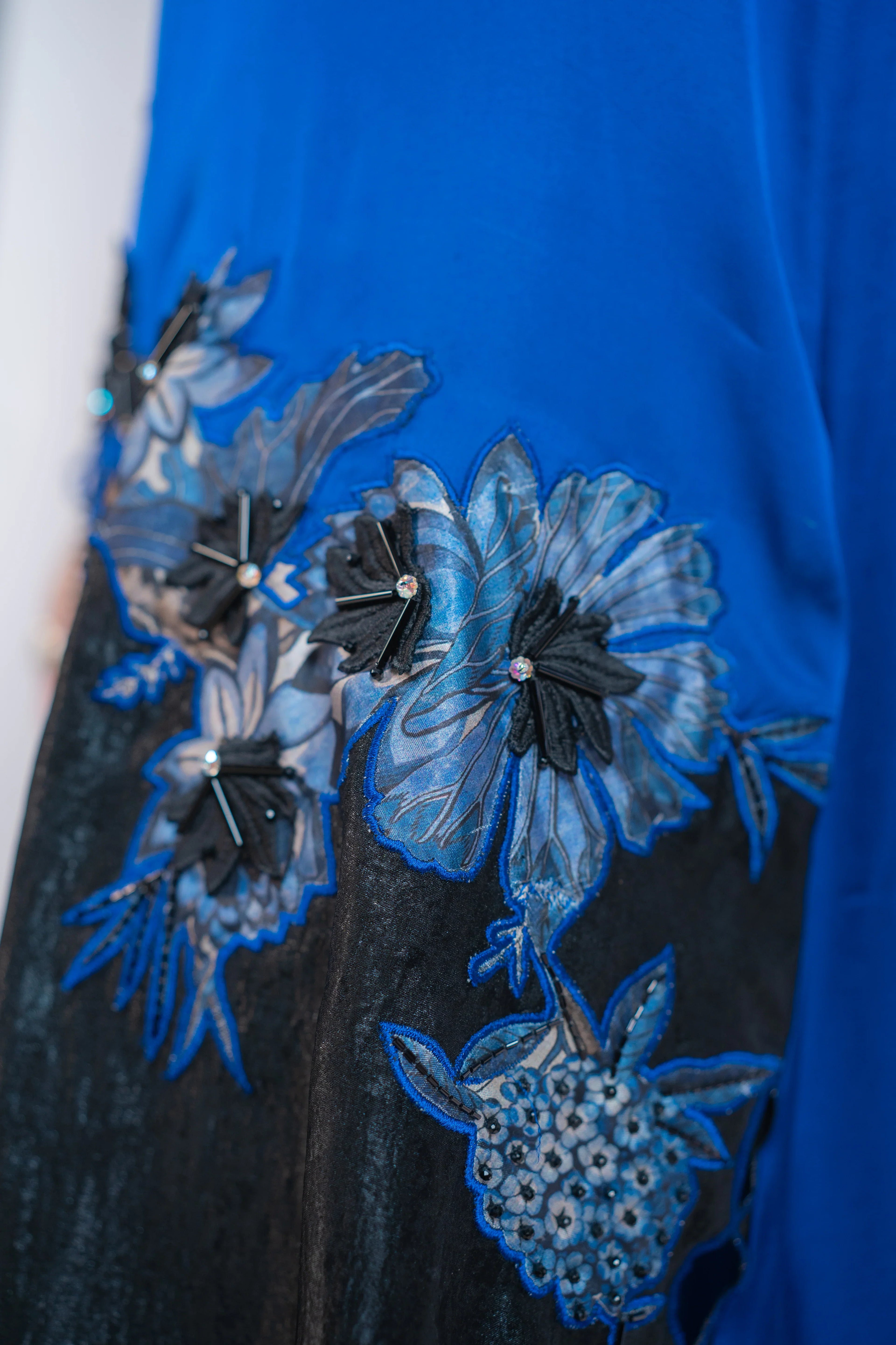 Blue & Black Silk 2 Piece Dress Regular price