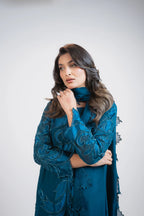 Blue 3PC Dress