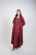 Red Silk 3PC Dress