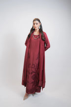 Red Silk 3PC Dress
