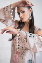 Nude pink 2PC kaftan set