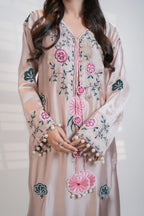 Nude pink 2PC kaftan set