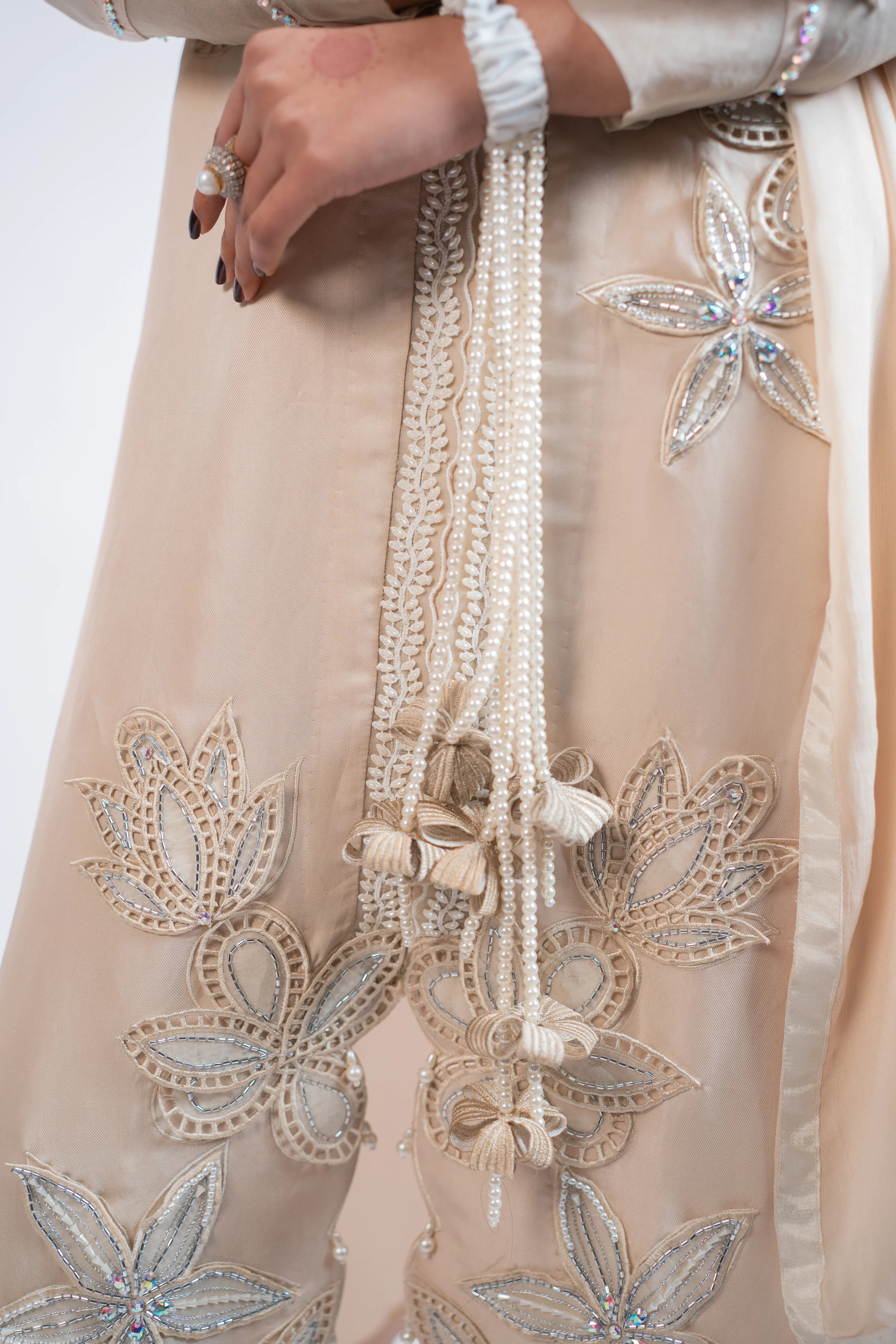 Ivory Pure Silk 3PC Dress