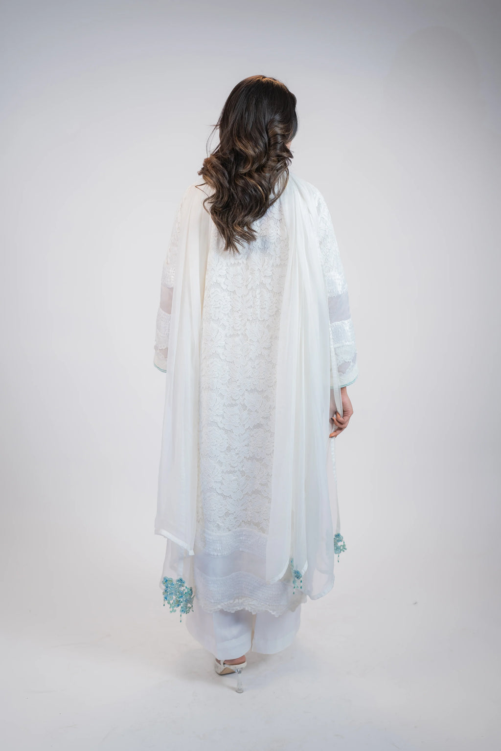 White Chantelle 3PC Dress