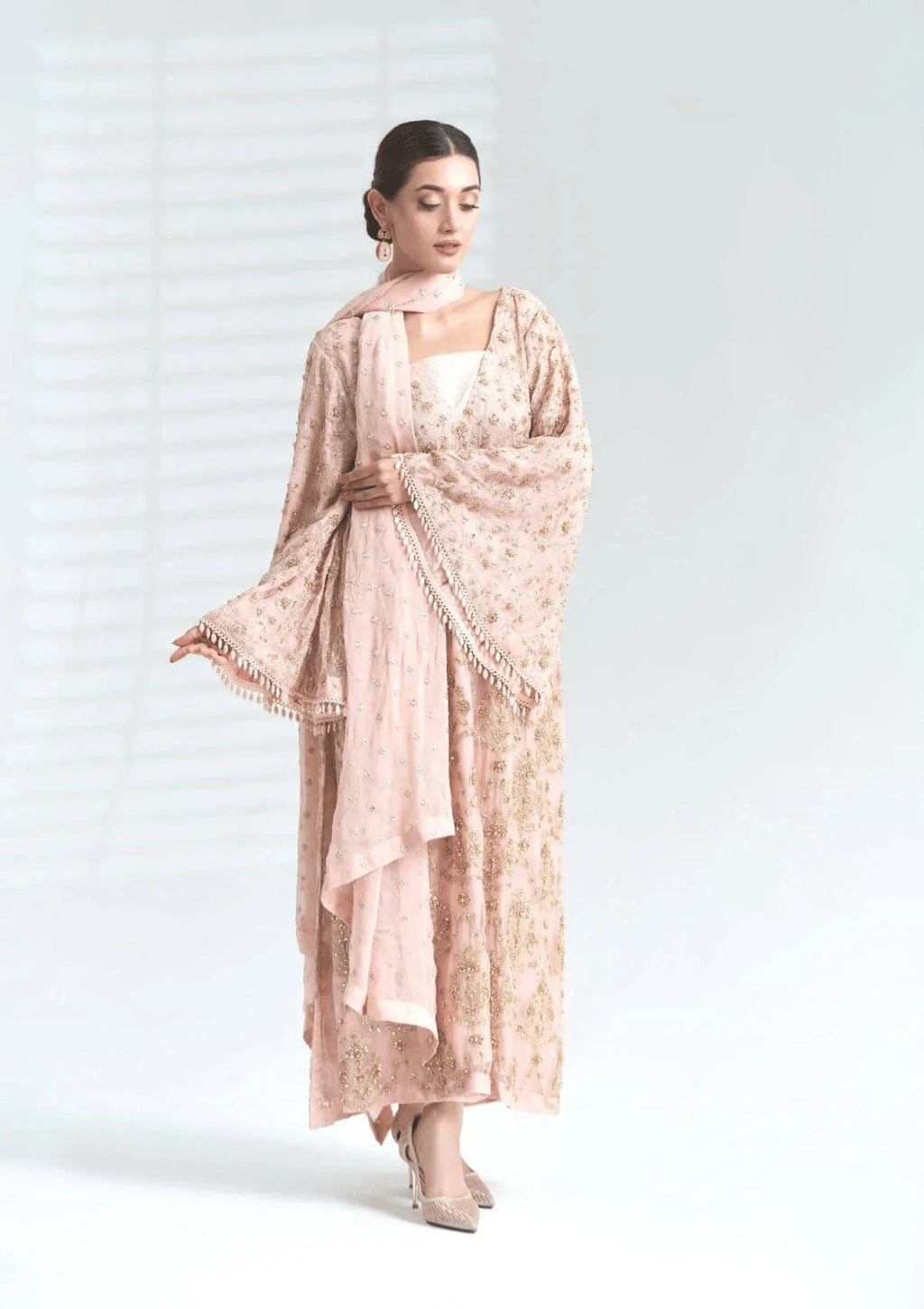 3 Piece Stiched Blossom Chiffon Suit (Pret)
